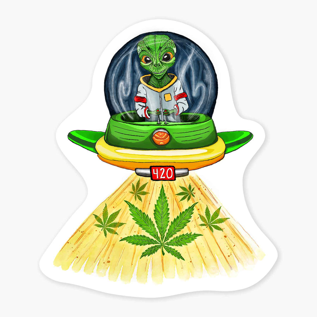 Alien High - 3" Art Sticker