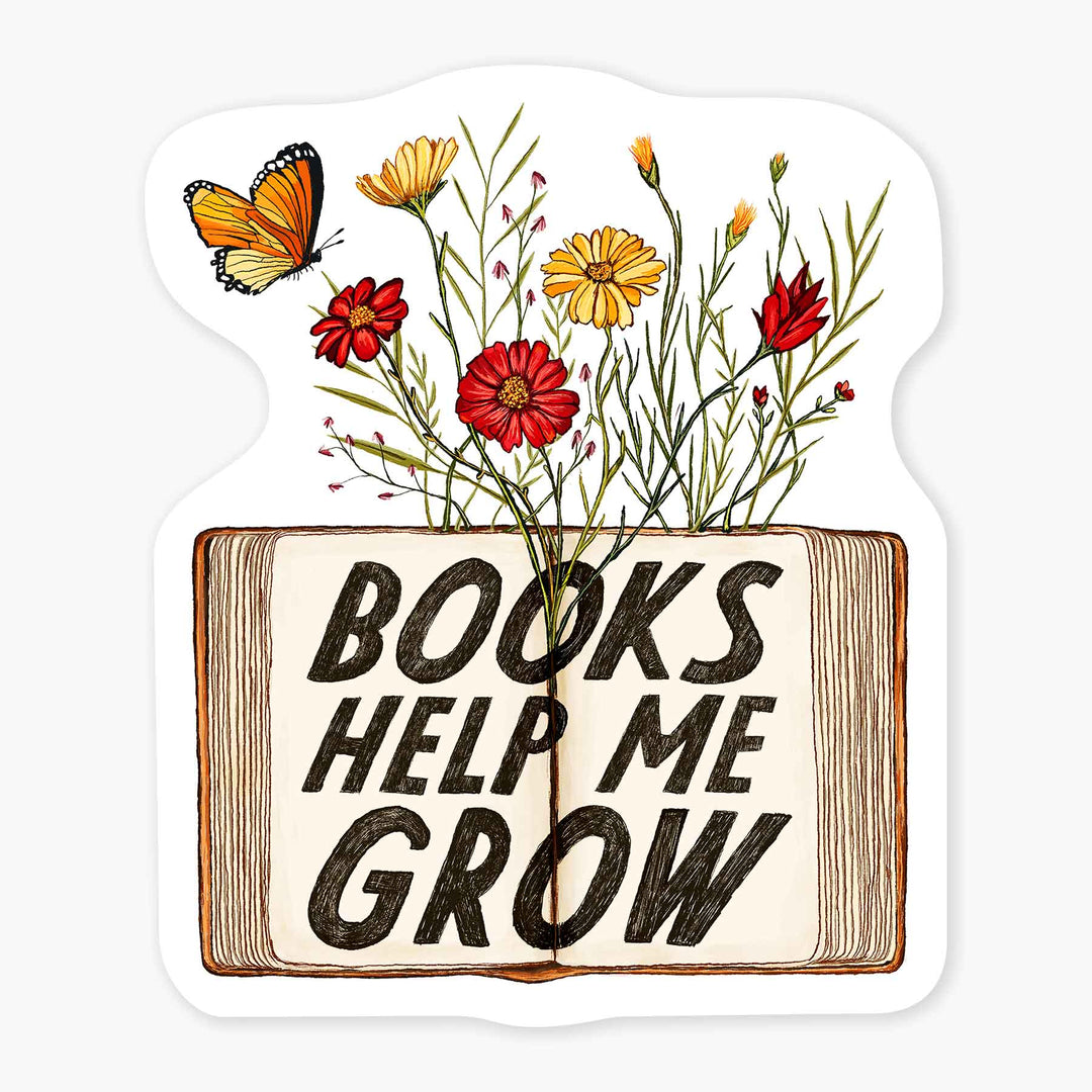 Books Help - 3" Art Sticker