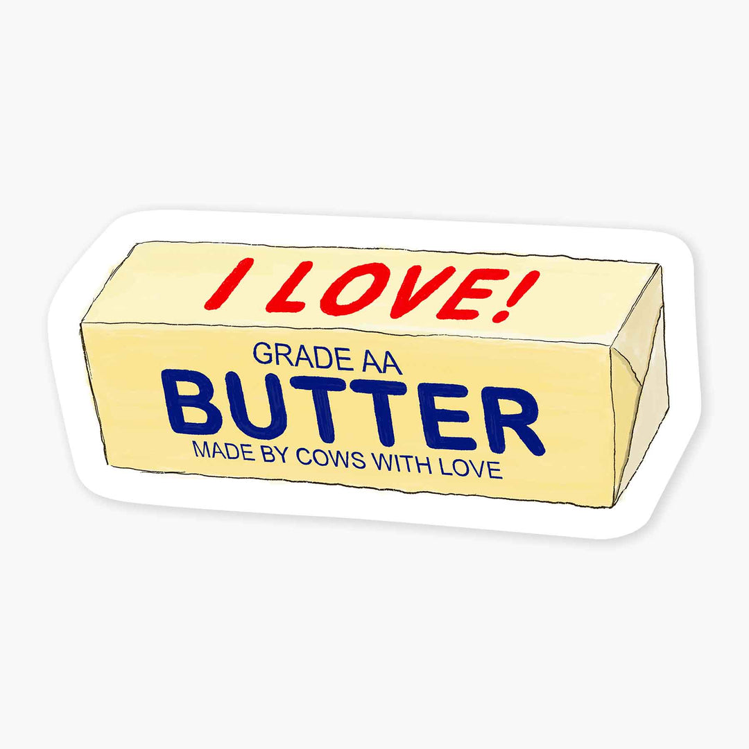 Butter - 3" Art Sticker