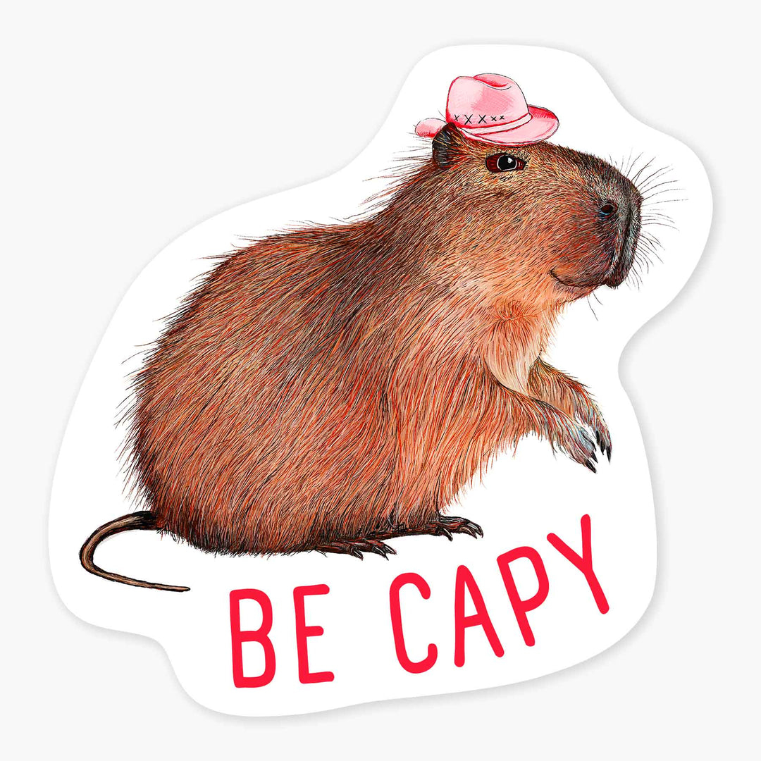 Be Capy - 3" Art Sticker