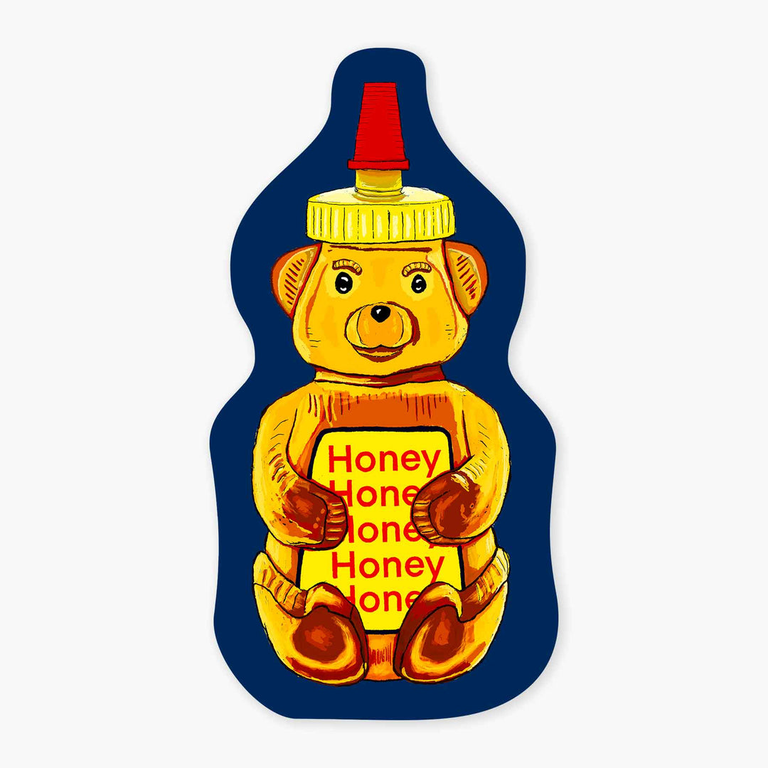 Honey Bear - 3" Art Sticker