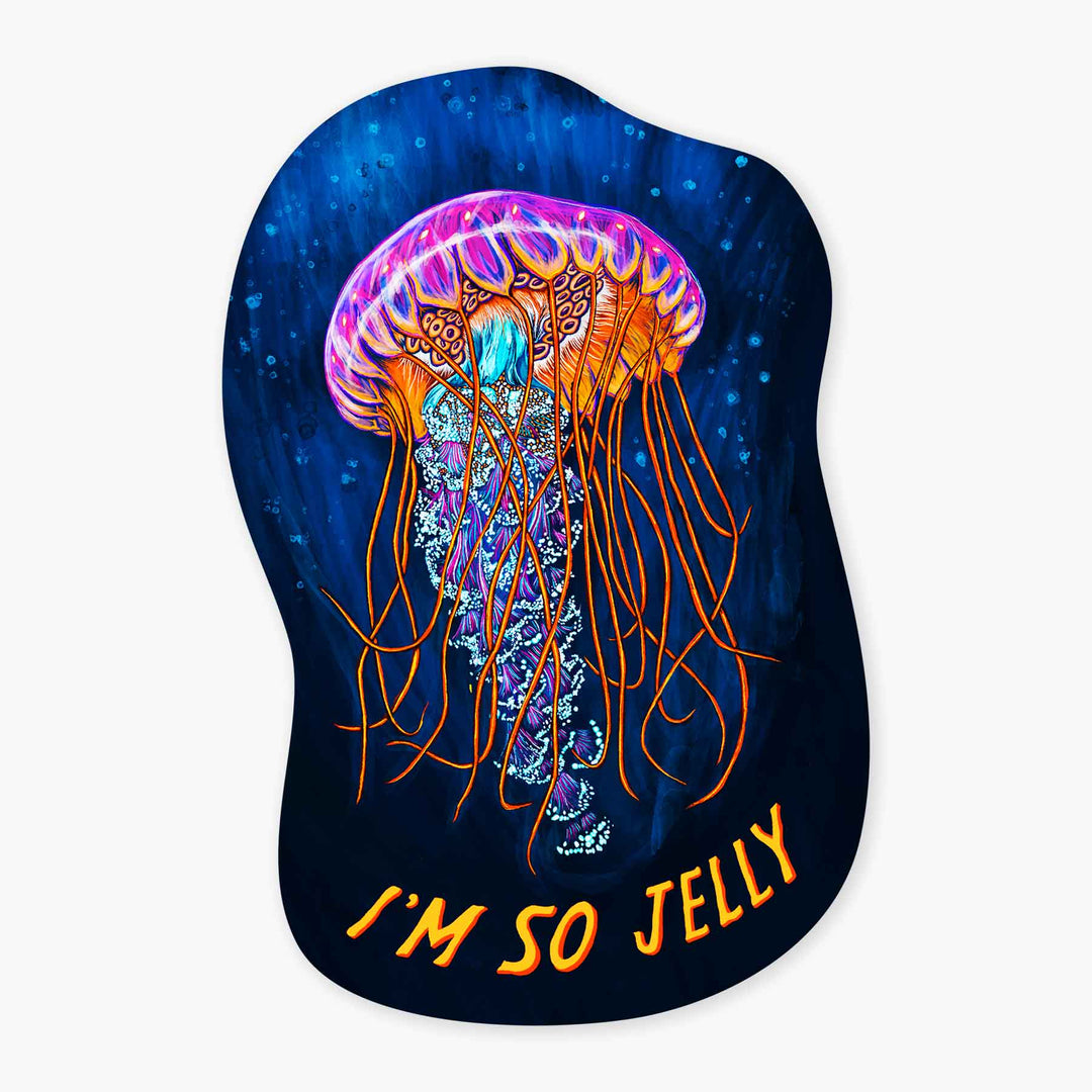 I'm So Jelly - Jellyfish - 3" Art Sticker