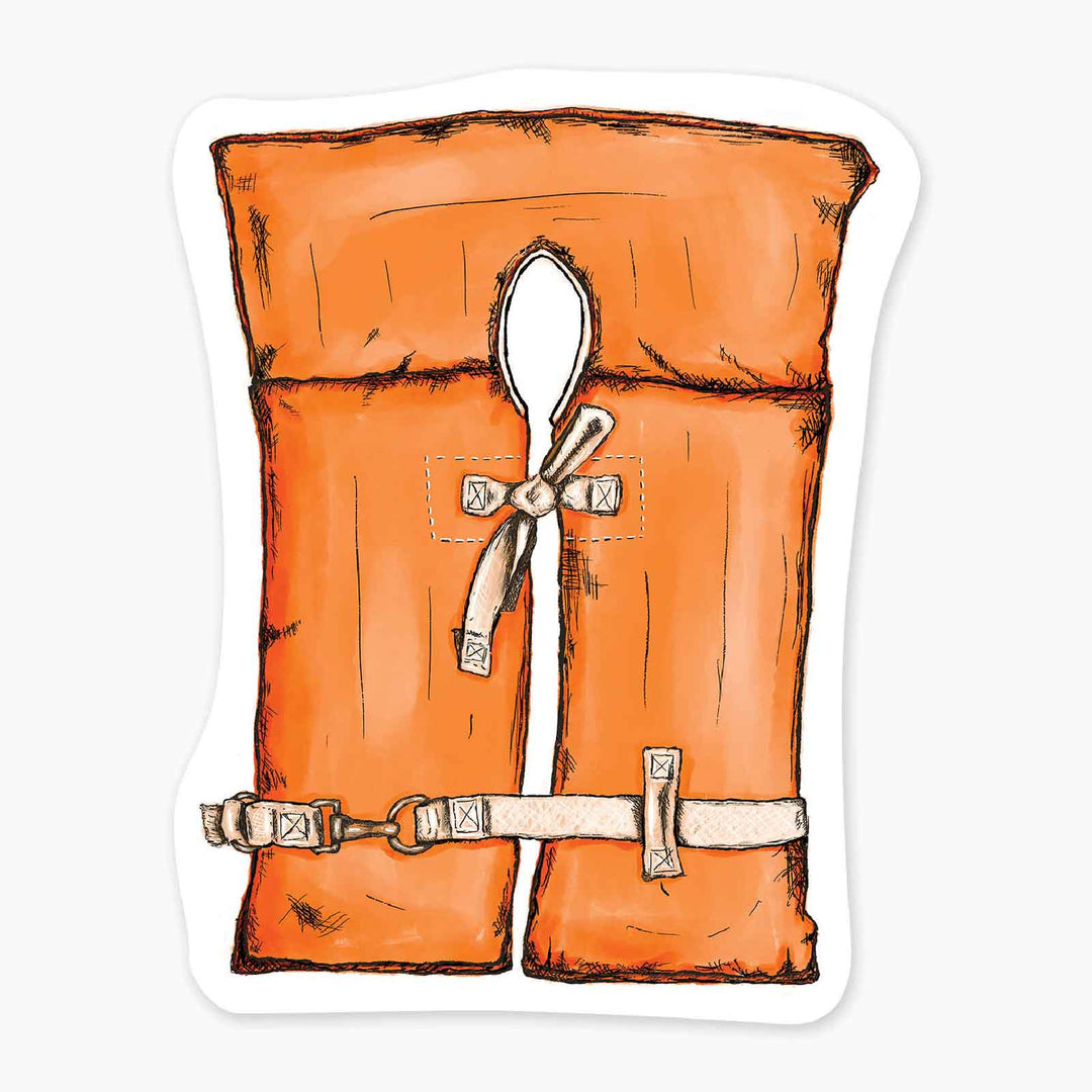 Life Vest - 3" Art Sticker