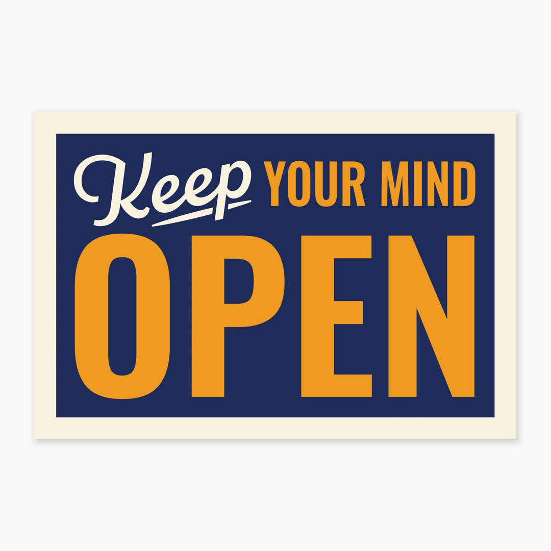 Open Mind - 3" Art Sticker