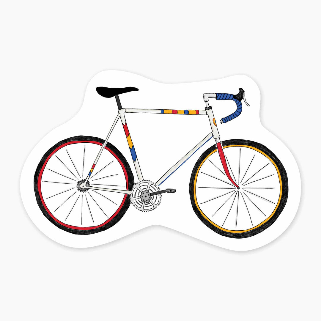 Road Bike - 3" Art Sticker