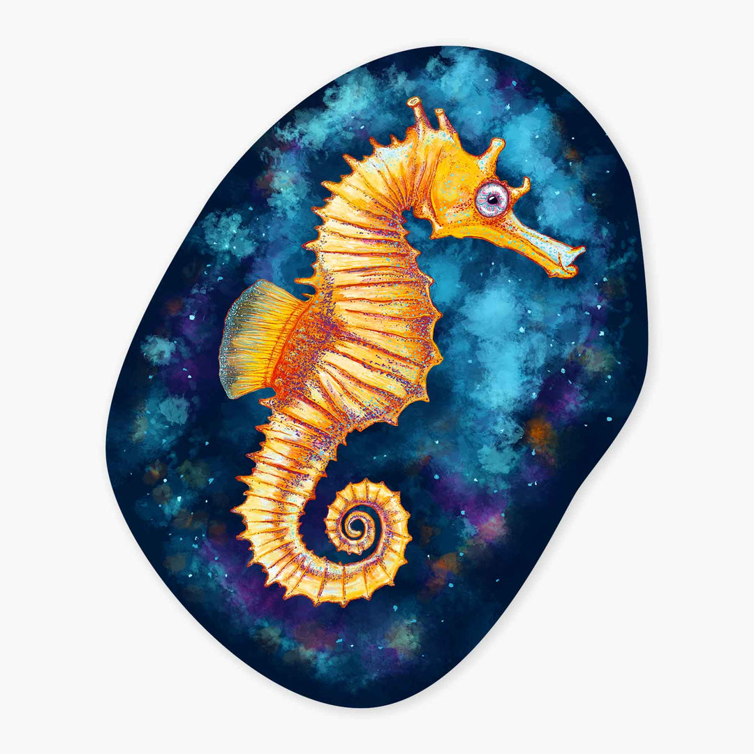 Seahorse - 3" Art Sticker
