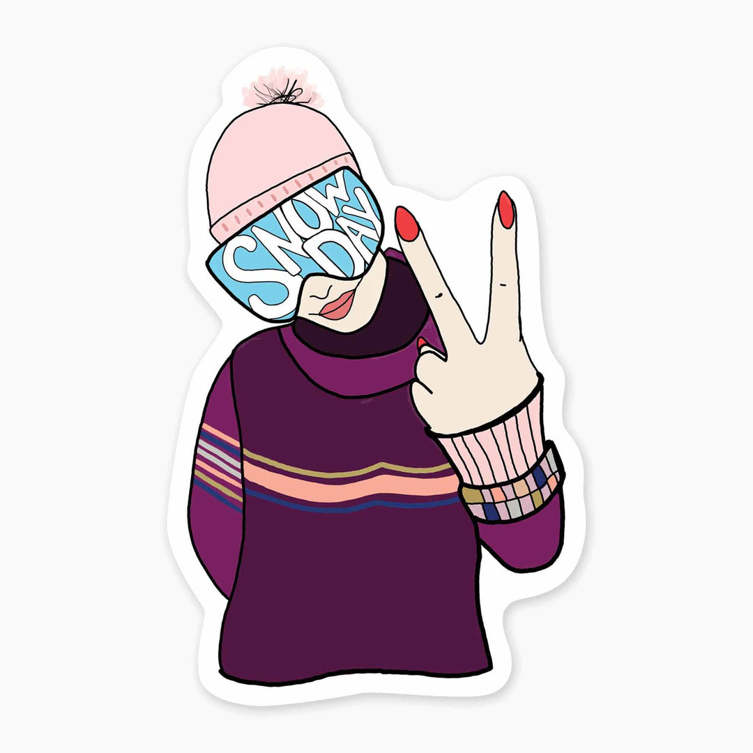 Snow Day - 3" Art Sticker