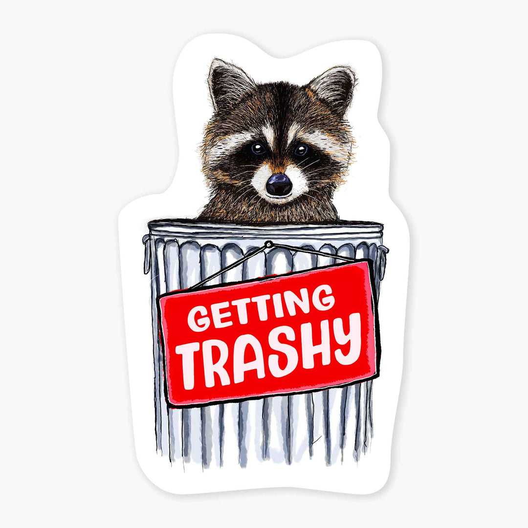 Trashy - 3" Art Sticker