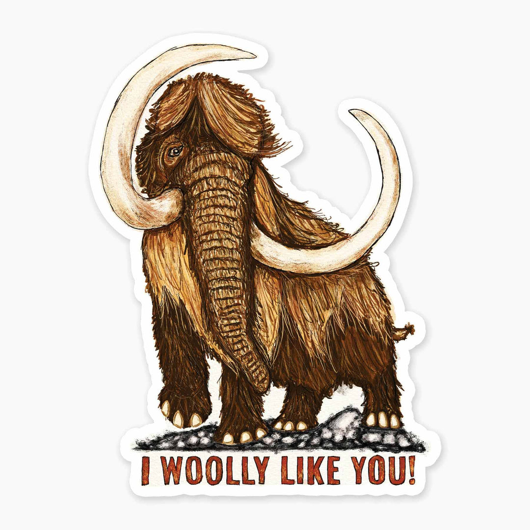 Woolly Like You - 3" Art Sticker