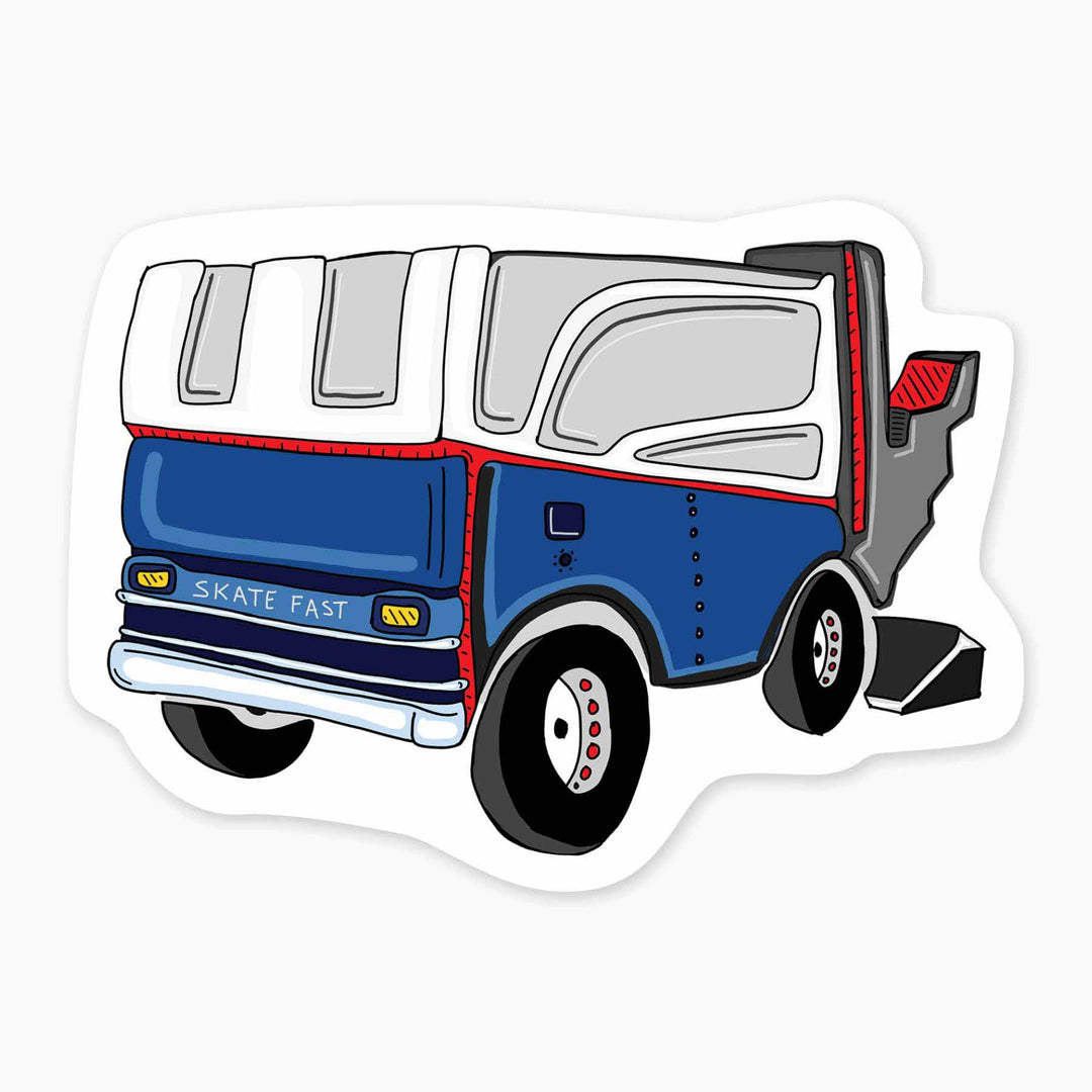 Zamboni - 3" Art Sticker