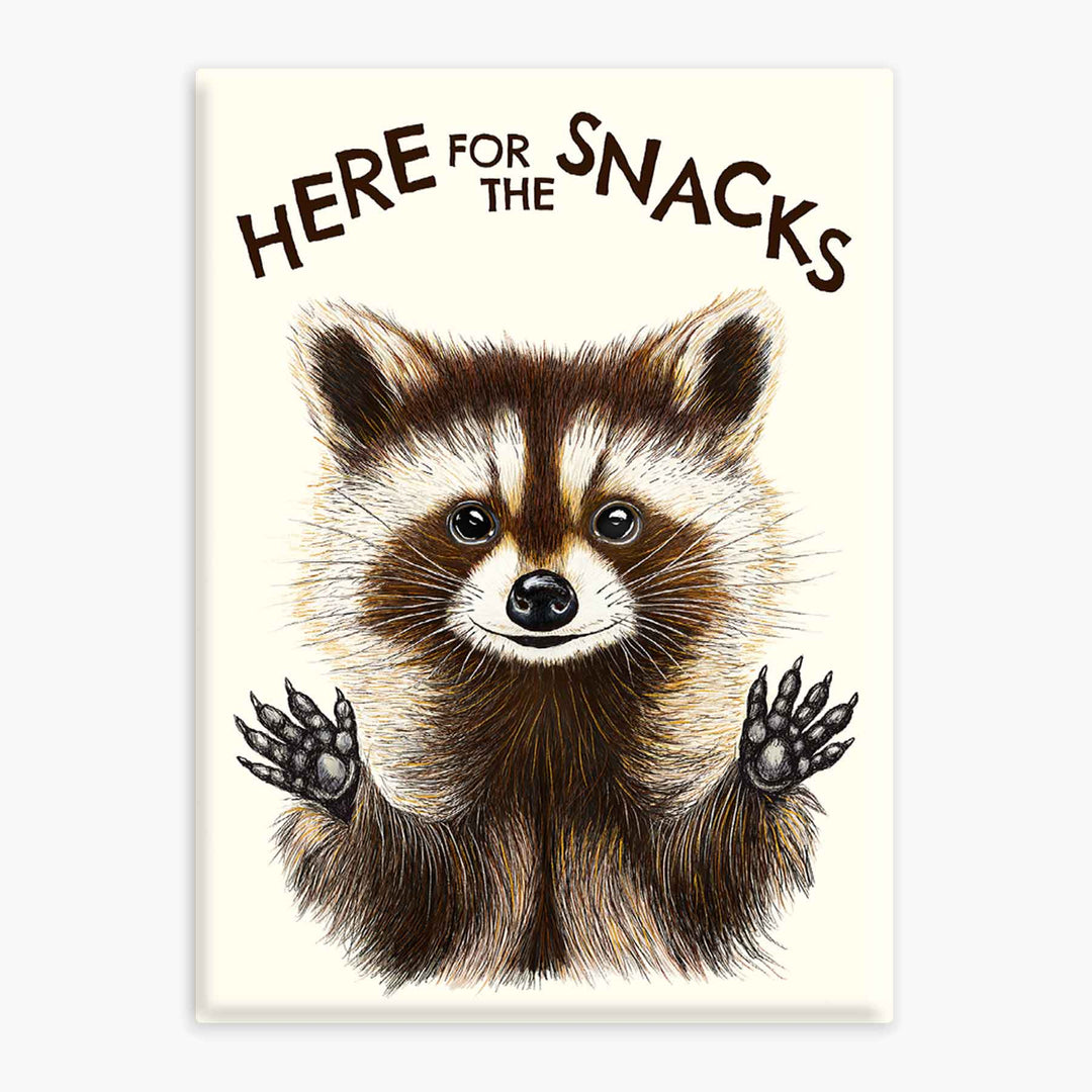 Raccoon Snacks - Magnet