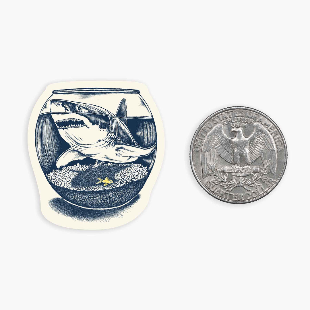 Shark Bowl - Mini Sticker