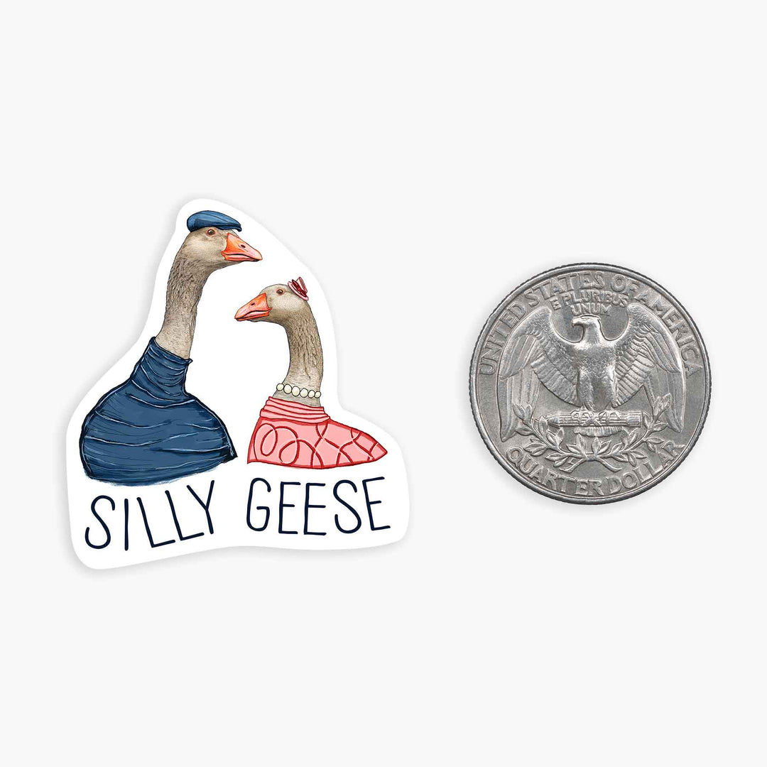 Silly Geese - Mini Sticker