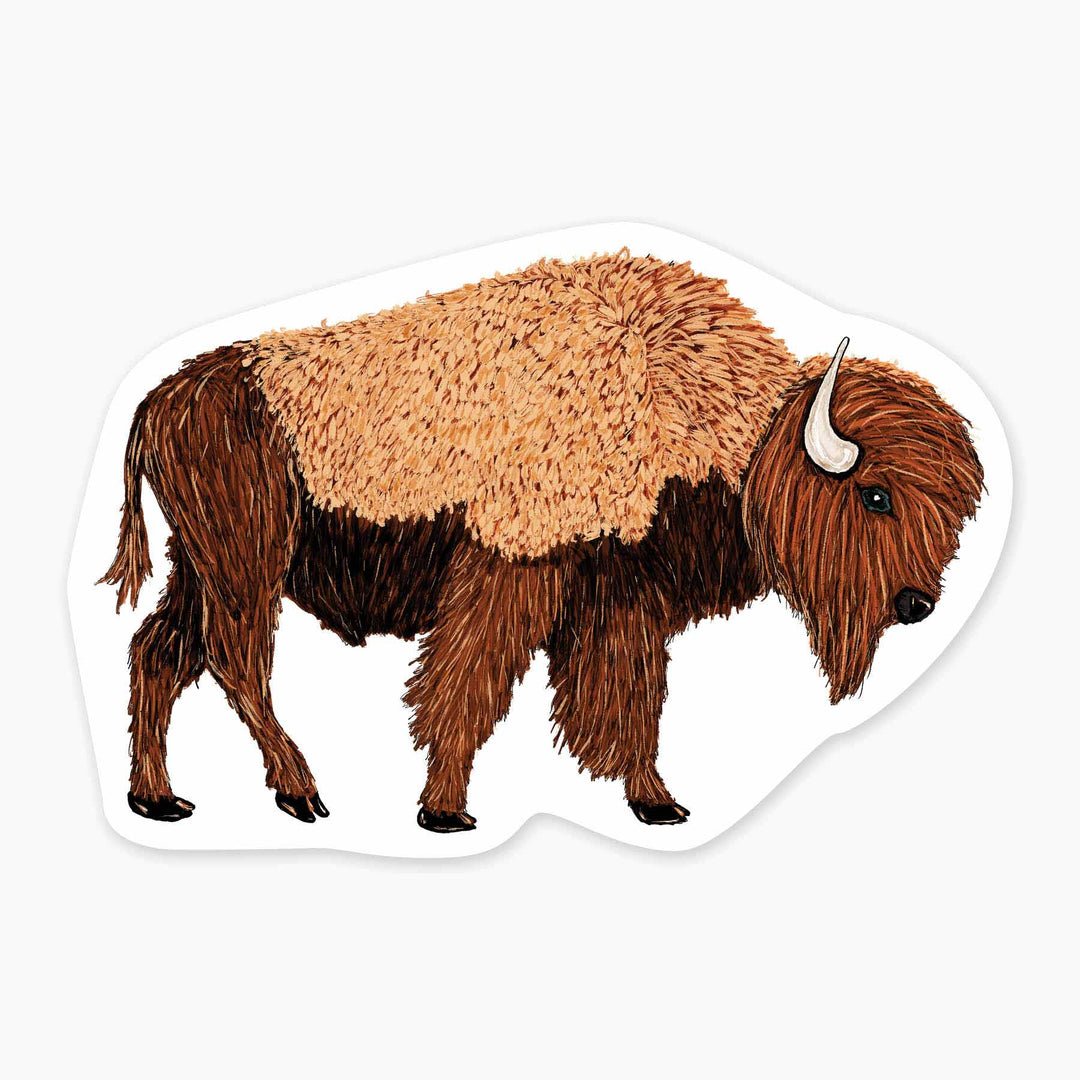 Bison - 3" Art Sticker