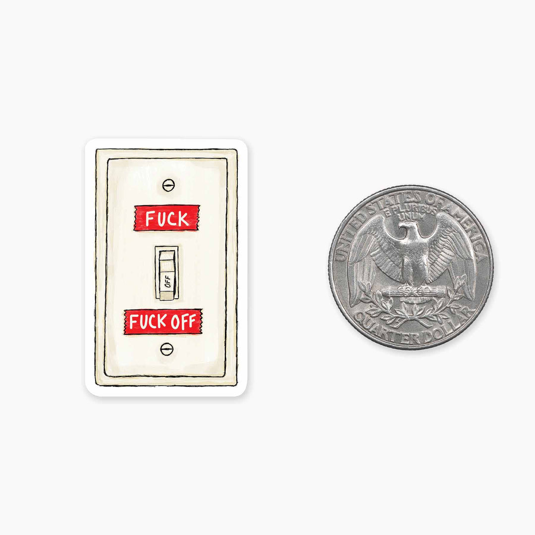 Fuck On or Off - Mini Sticker