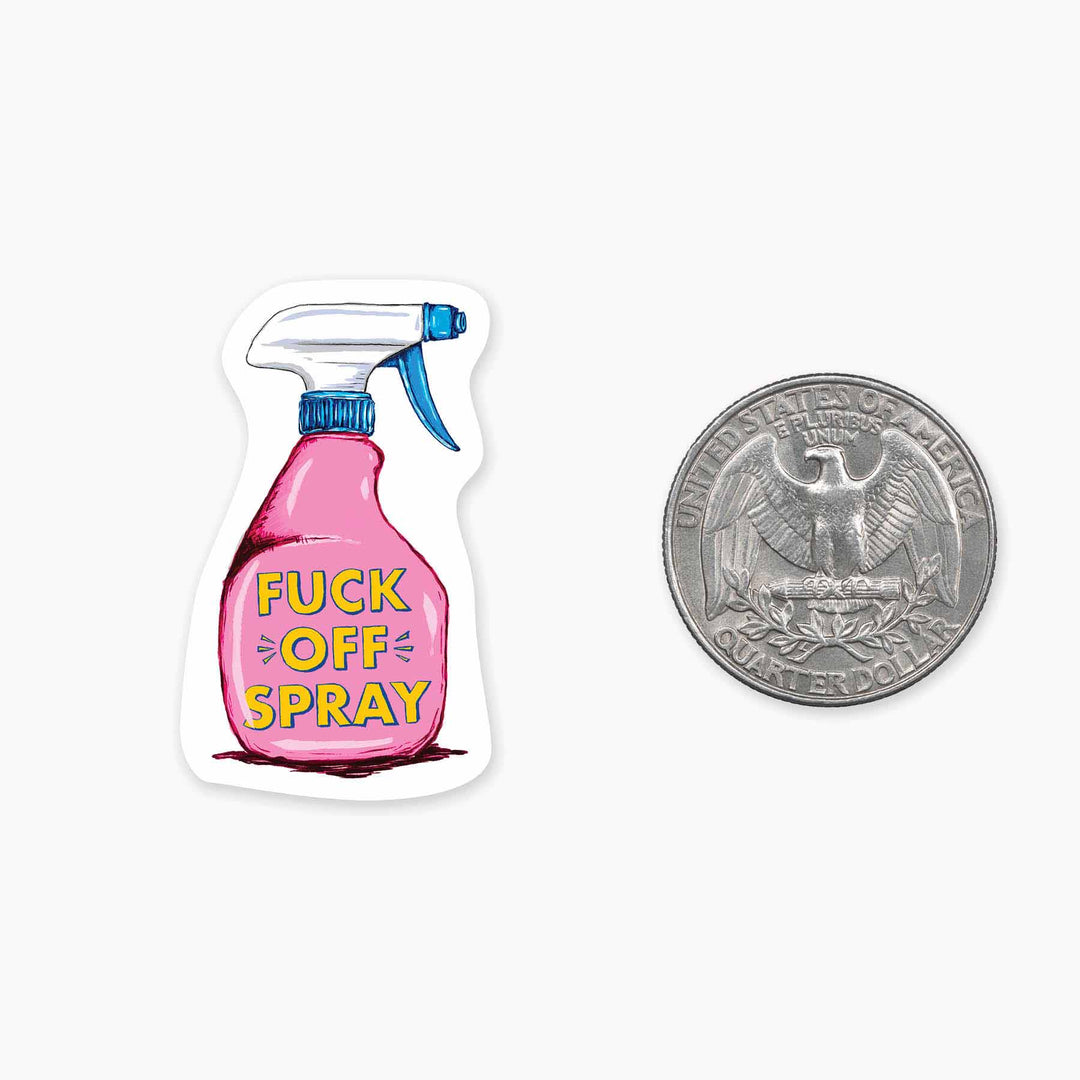 Fuck Off Spray - Mini Sticker