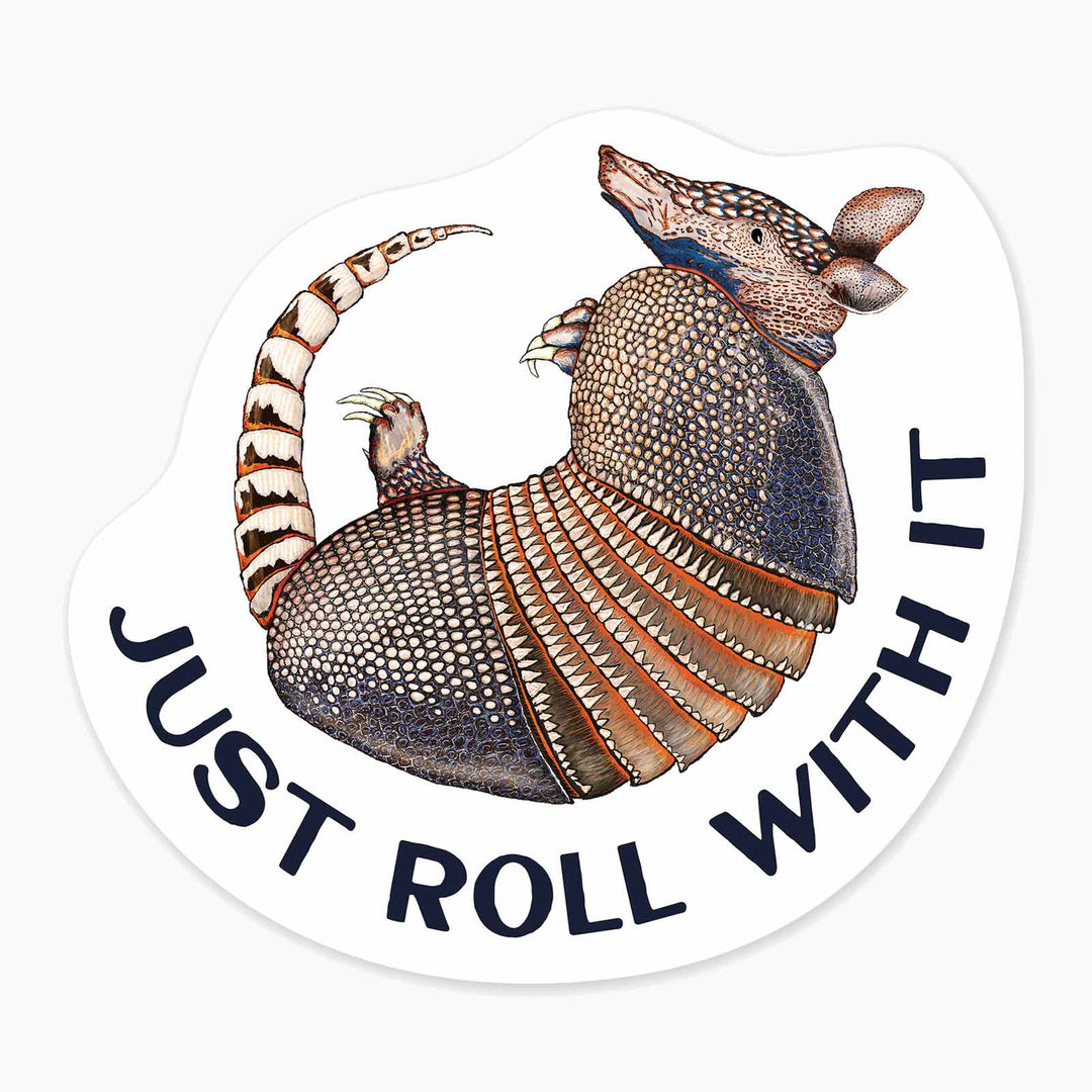 Armadillo - 3" Art Sticker