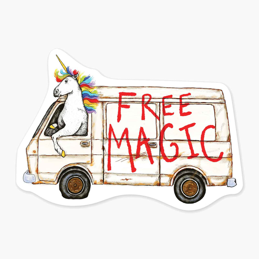 Free Magic - 3" Art Sticker