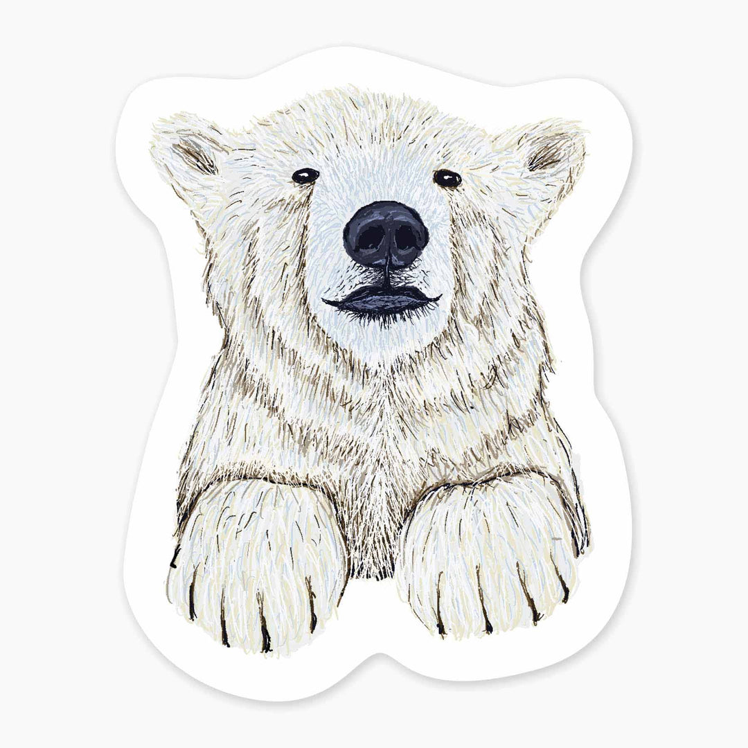 Polar Bear - 3" Art Sticker