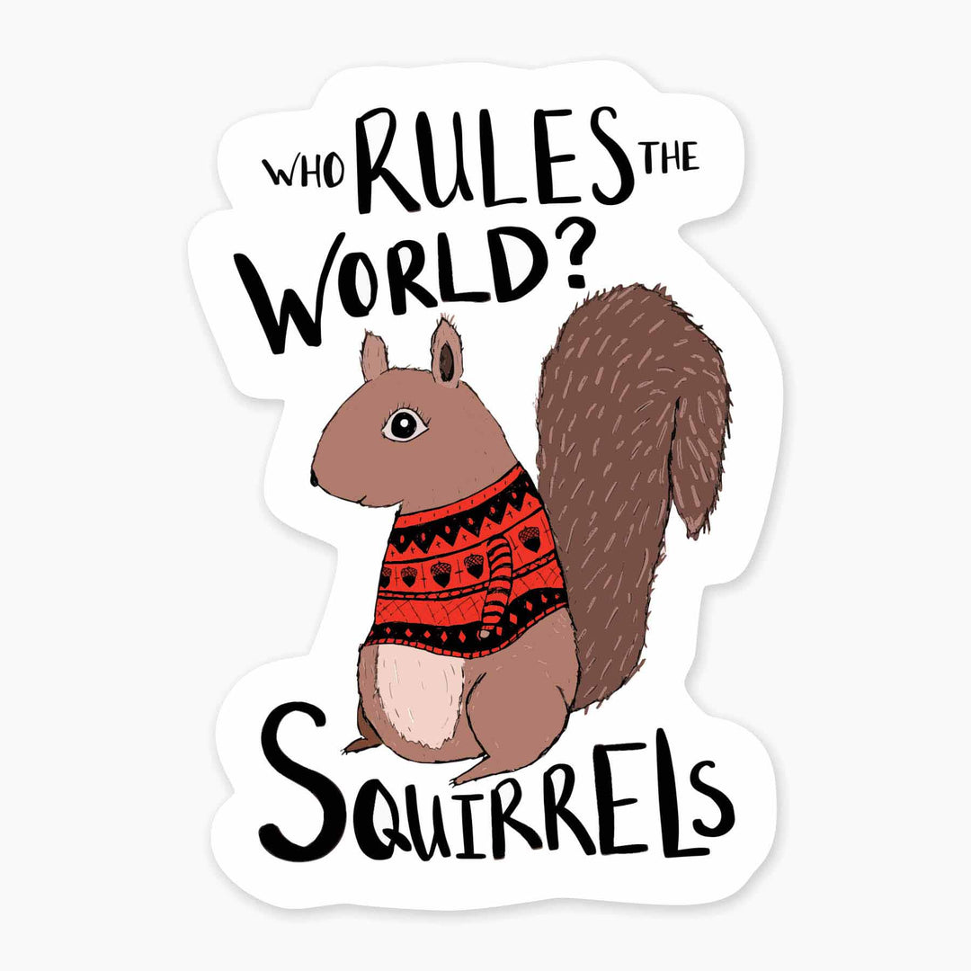Squirrels - 3" Art Sticker