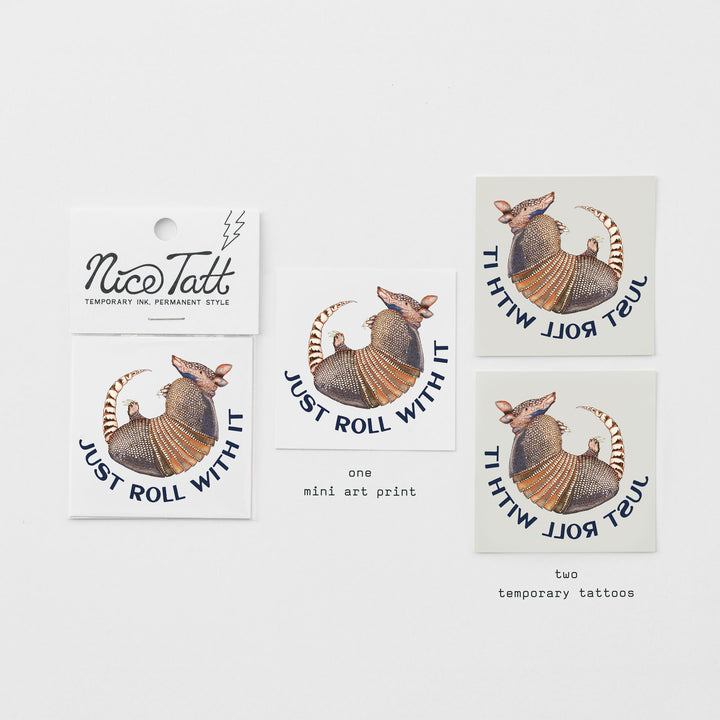 Just Roll with It - Temporary Tattoo