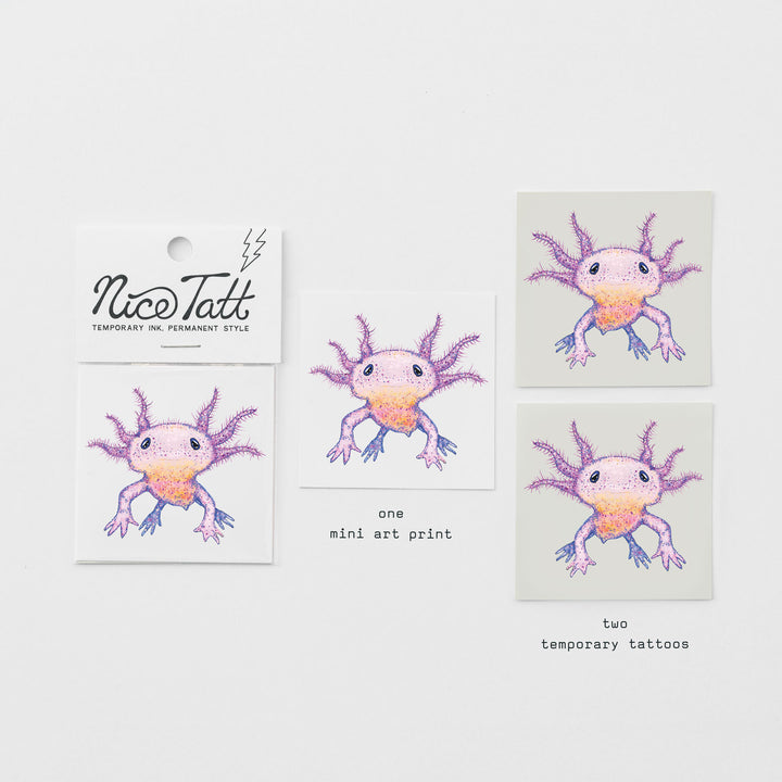 Axolotl - Temporary Tattoo