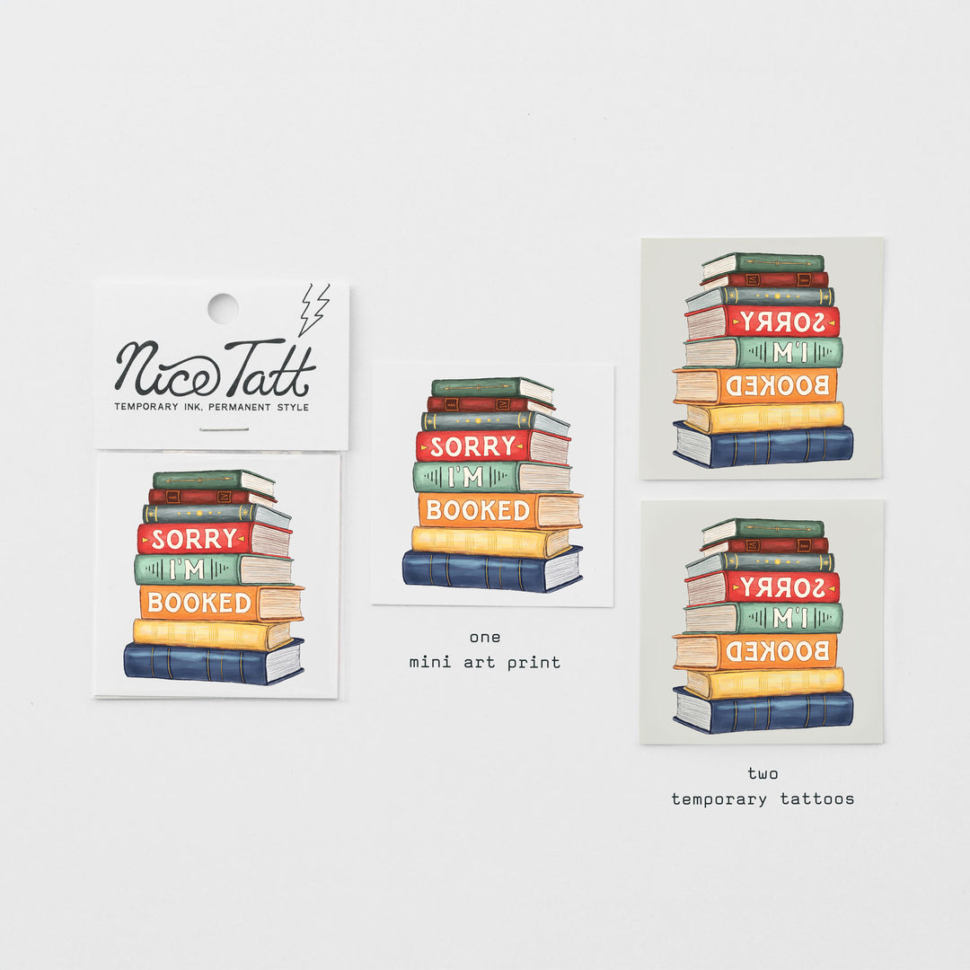 Booked - Temporary Tattoo