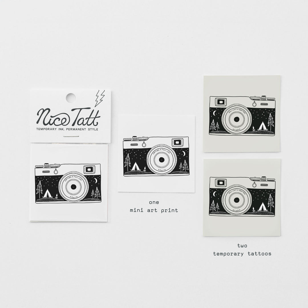 Camera - Temporary Tattoo