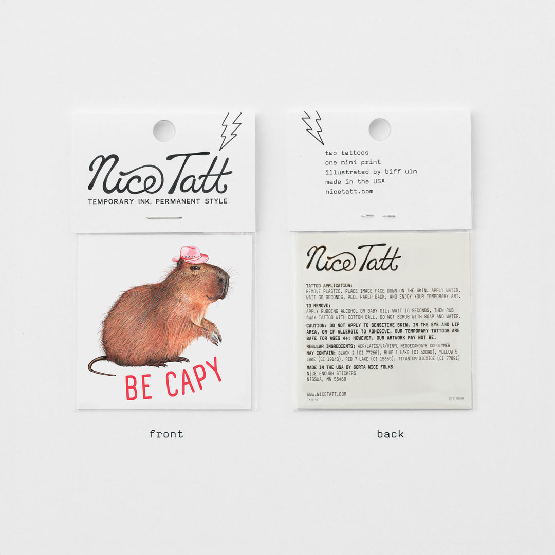 Capy - Temporary Tattoo