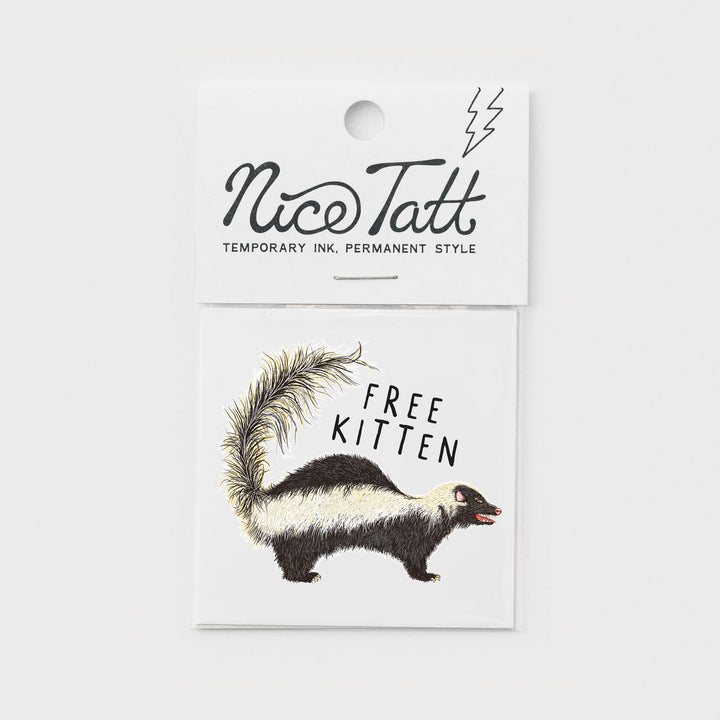 Free Kitten - Temporary Tattoo