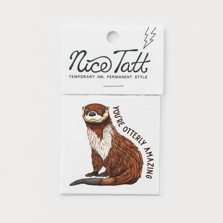 You're Otterly Amazing - Temporary Tattoo