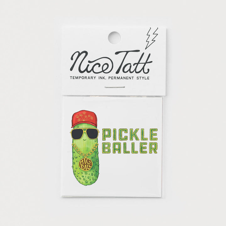 Pickle Baller - Temporary Tattoo