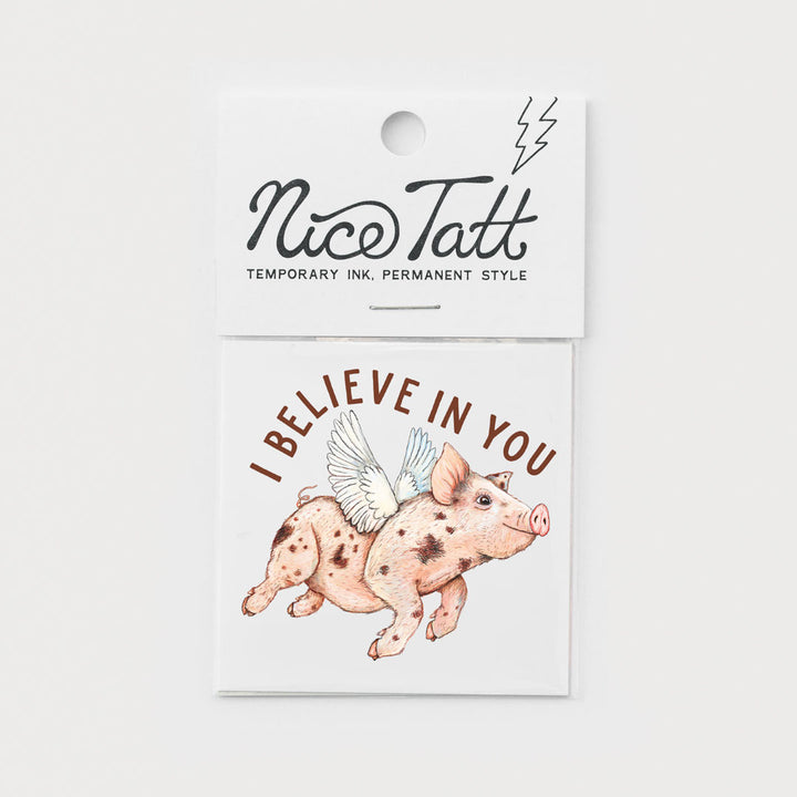 When Pigs Fly - Temporary Tattoo