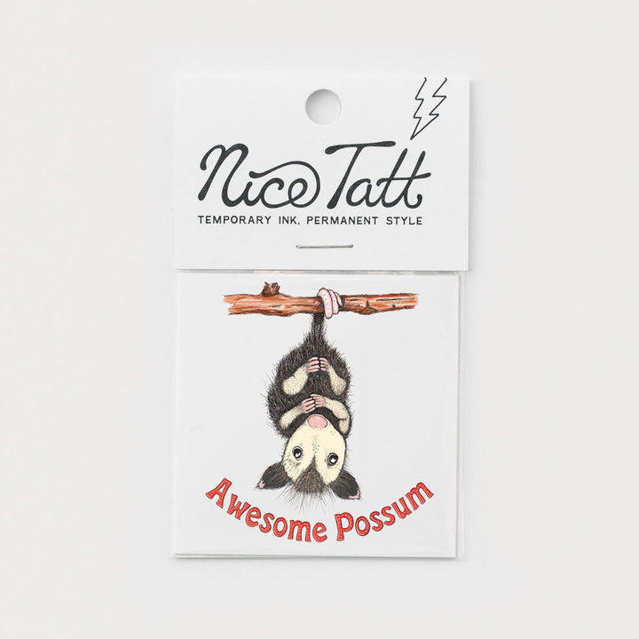 Awesome Possum - Temporary Tattoo