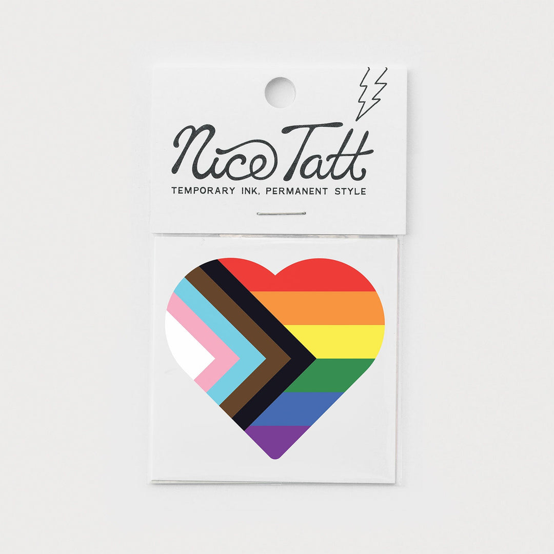 Pride Heart - Temporary Tattoo
