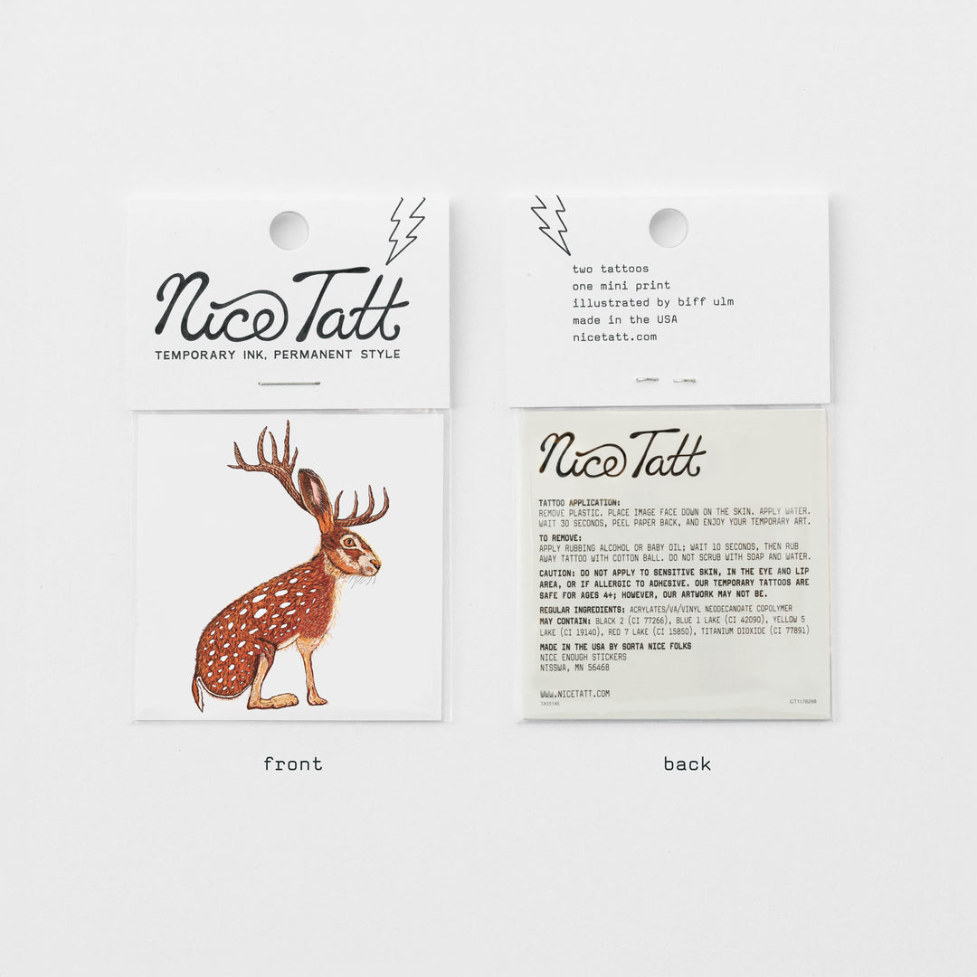 Red-Scott-a-Lope - Temporary Tattoo