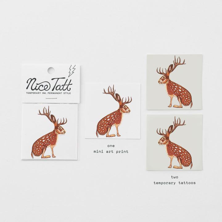 Red-Scott-a-Lope - Temporary Tattoo