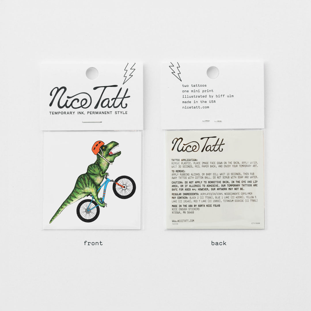 Rex Bike - Temporary Tattoo
