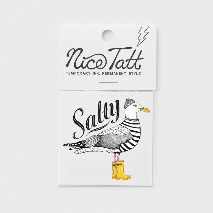 Salty Seagull - Temporary Tattoo