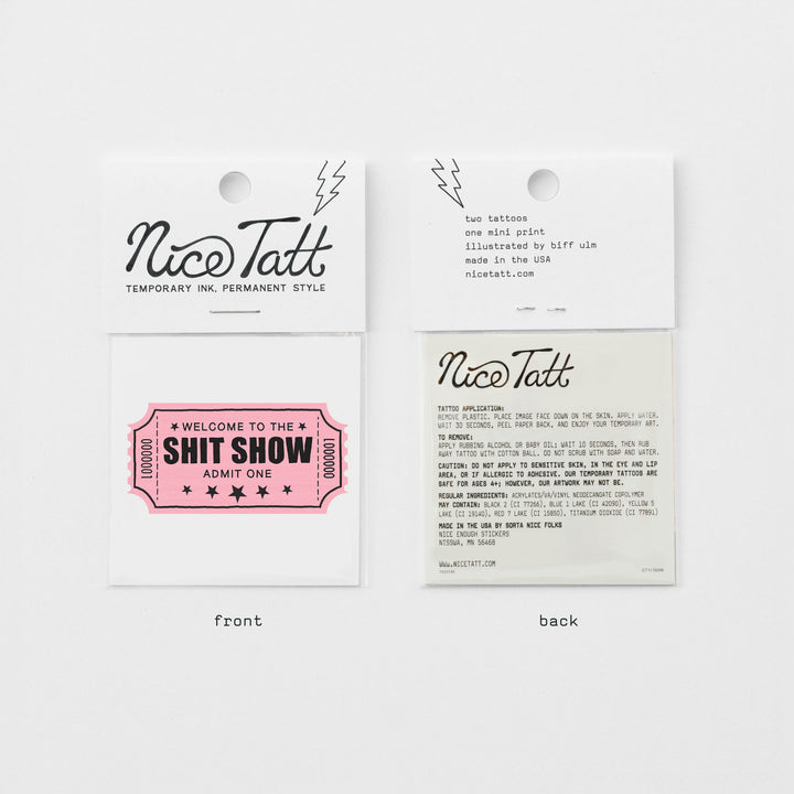 Shit Show - Temporary Tattoo