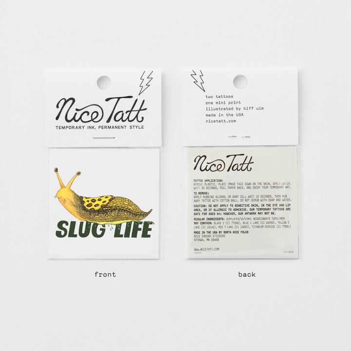 Slug Life - Temporary Tattoo