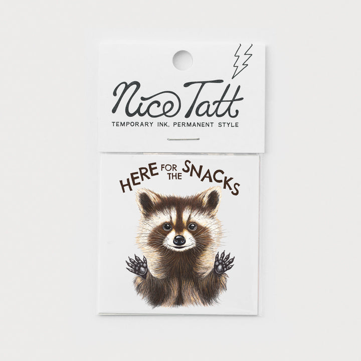 I'm Here for Snacks - Temporary Tattoo