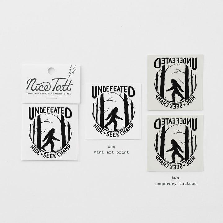 Undefeated - Temporary Tattoo