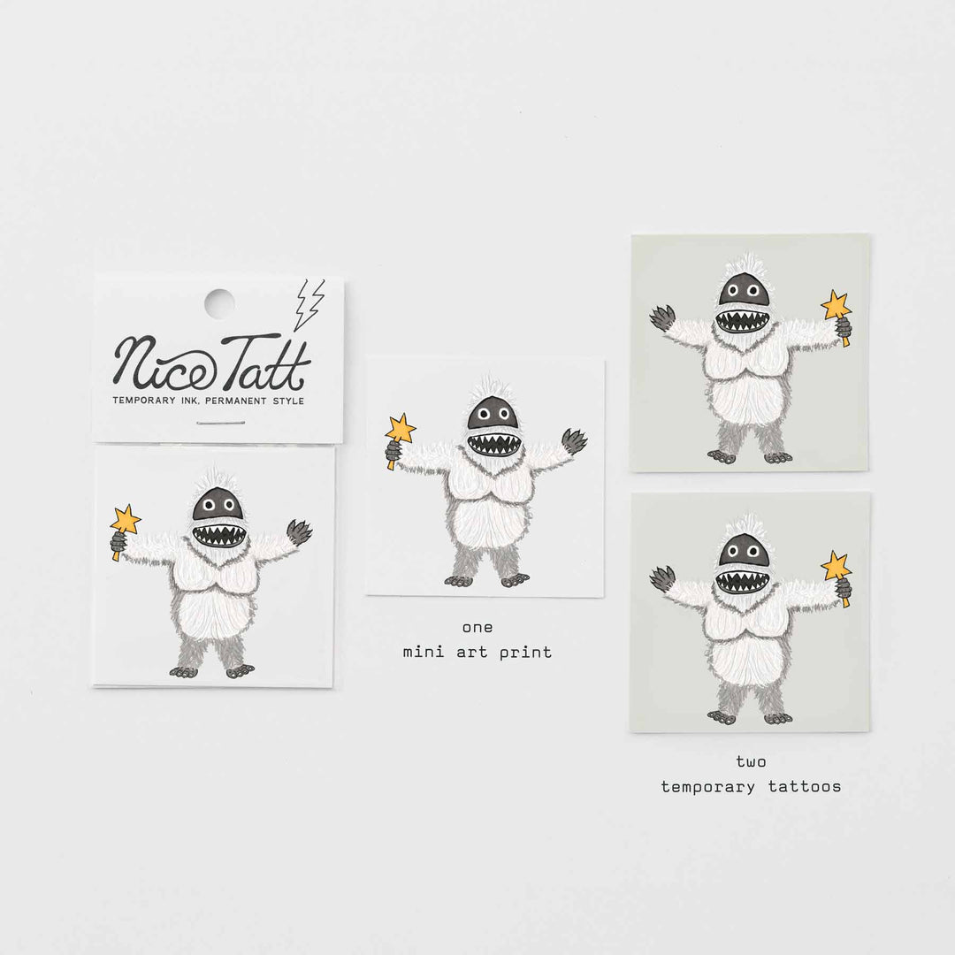 Yeti - Temporary Tattoo