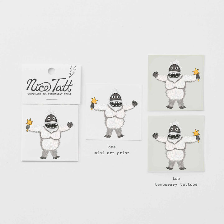 Yeti - Temporary Tattoo