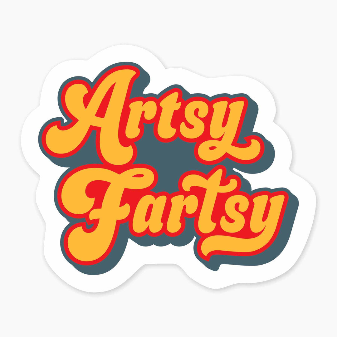 Artsy Fartsy - 3" Art Sticker