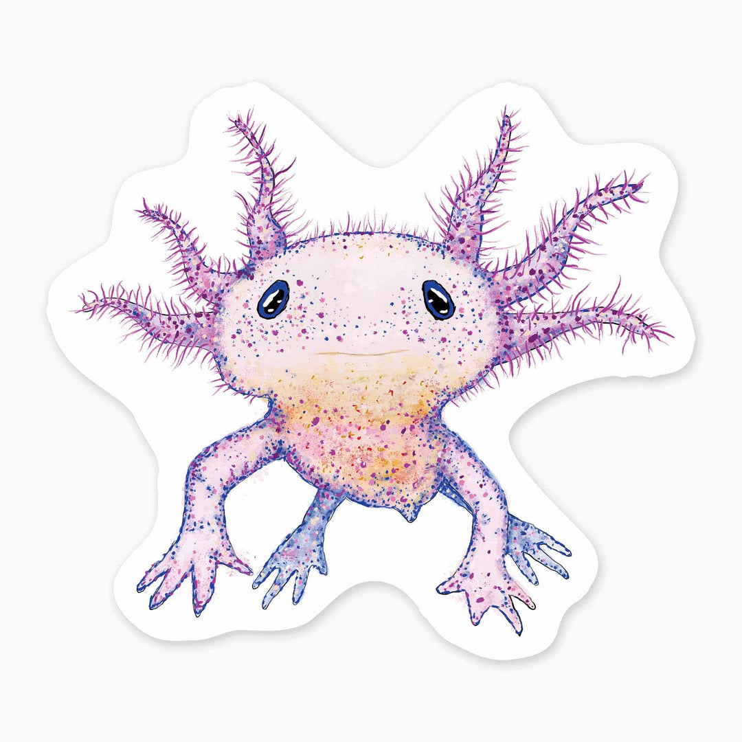 Axolotl - 3" Art Sticker
