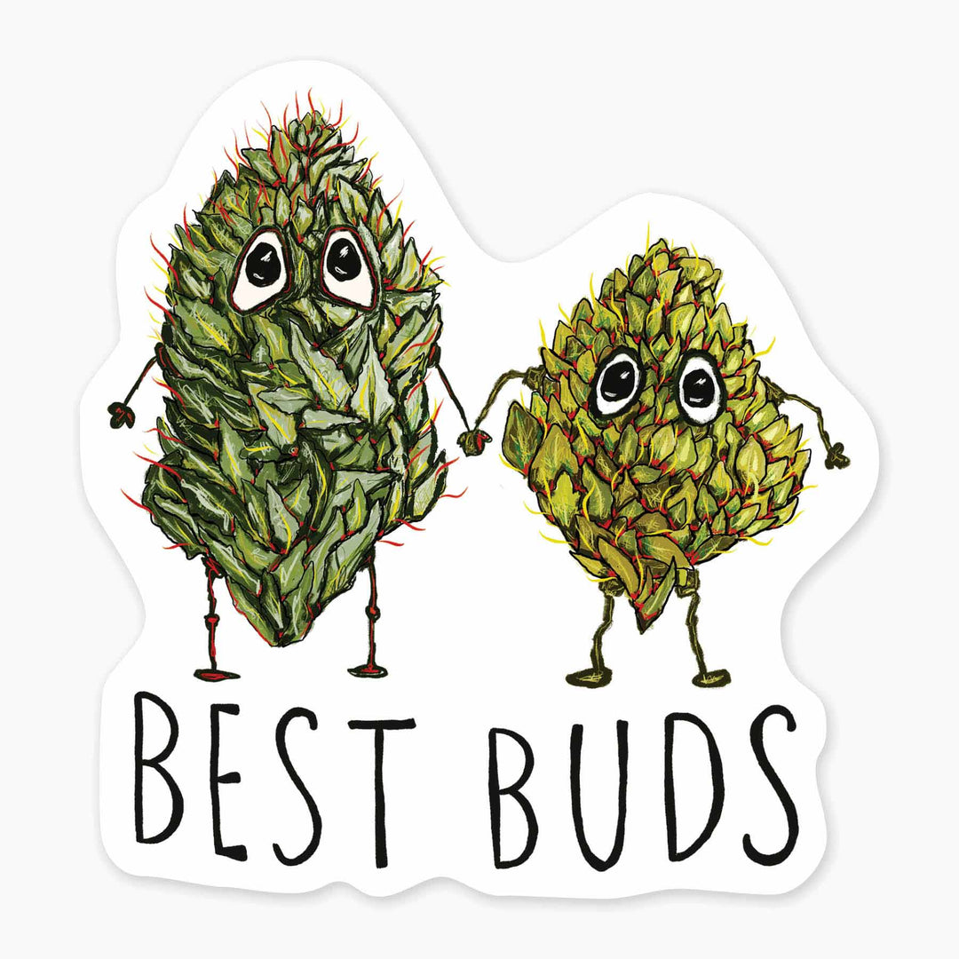 Best Buds - 3" Art Sticker