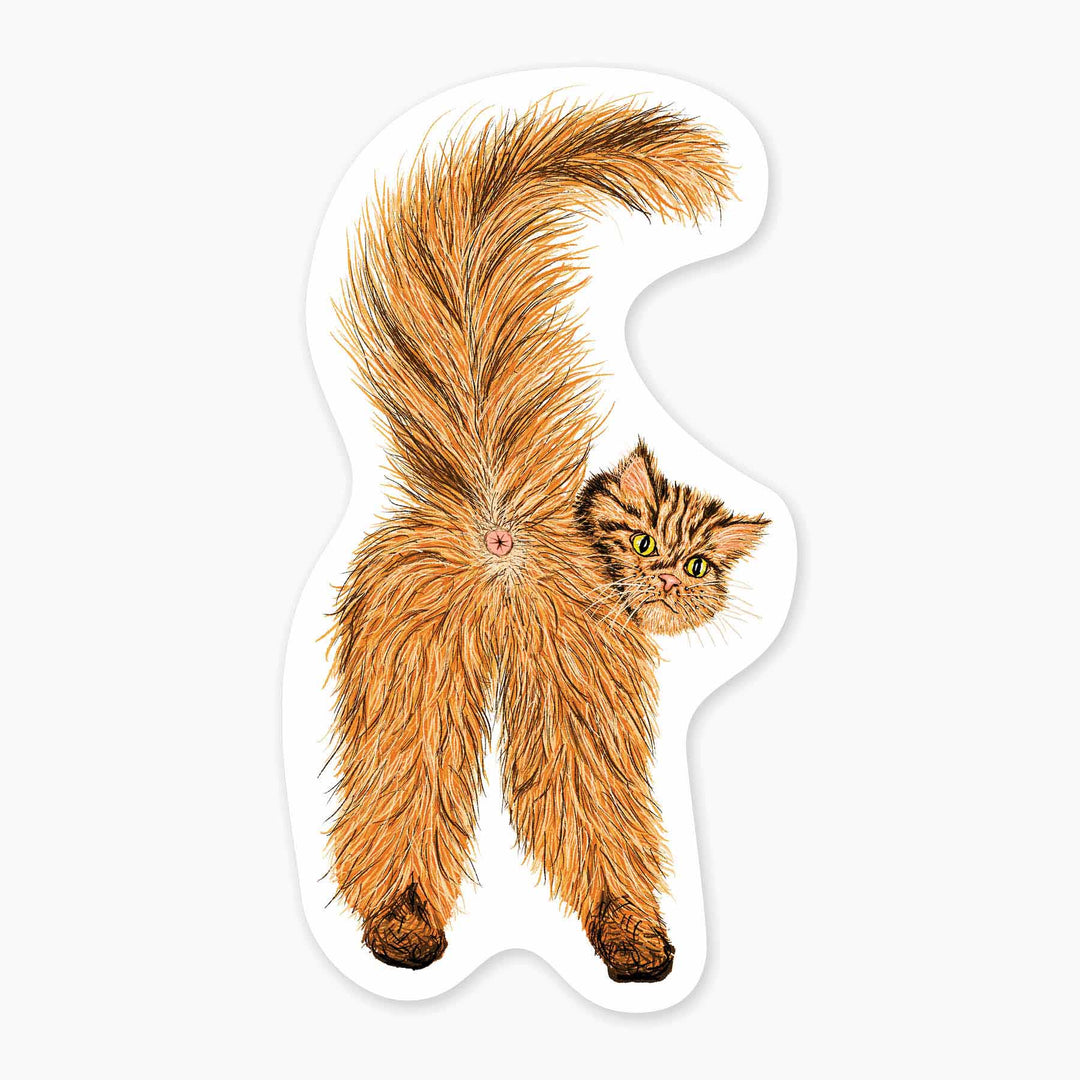 Cat Butt - 3" Art Sticker