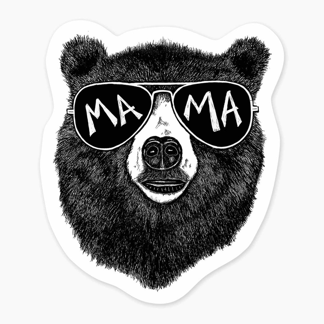 Mama Bear - 3" Art Sticker